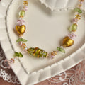 Golden Spring Lampwork Necklace